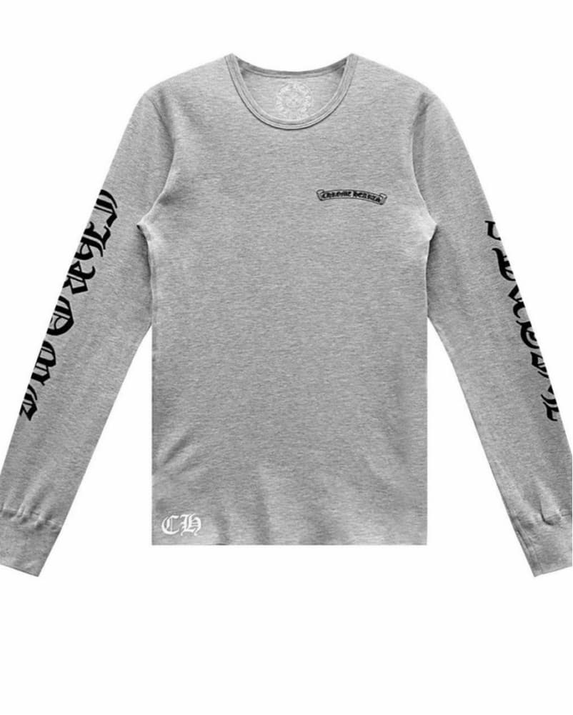 Chrome Hearts Grey Thermal Long Sleeve - Image 1