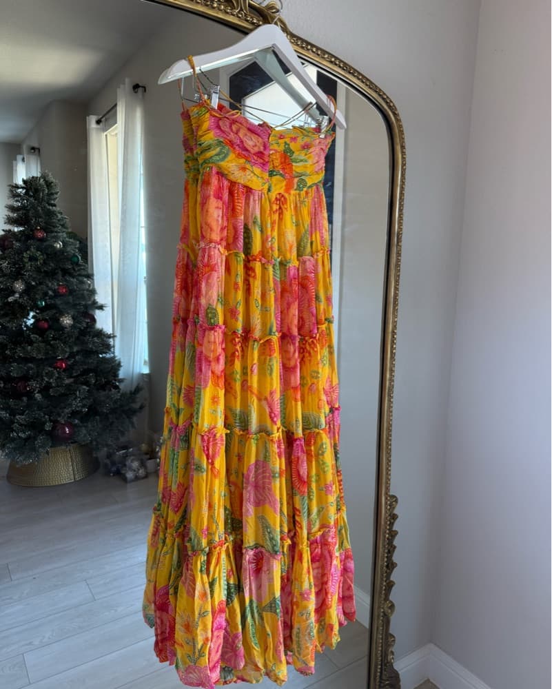 Farm Rio Macaw Rosette Bloom Maxi Dress - Image 5