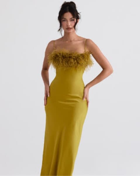 House Of CB Chartreuse Maxi Dress - Image 1