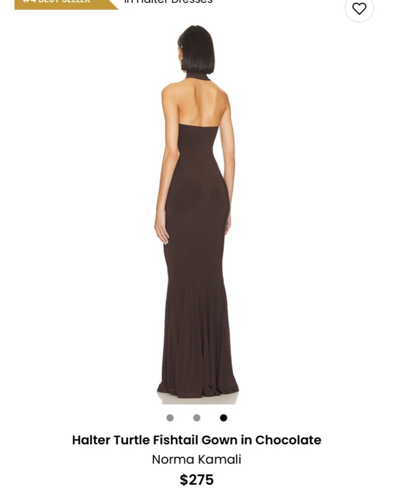 Halter Neck Fishtail Maxi Gown - Image 2