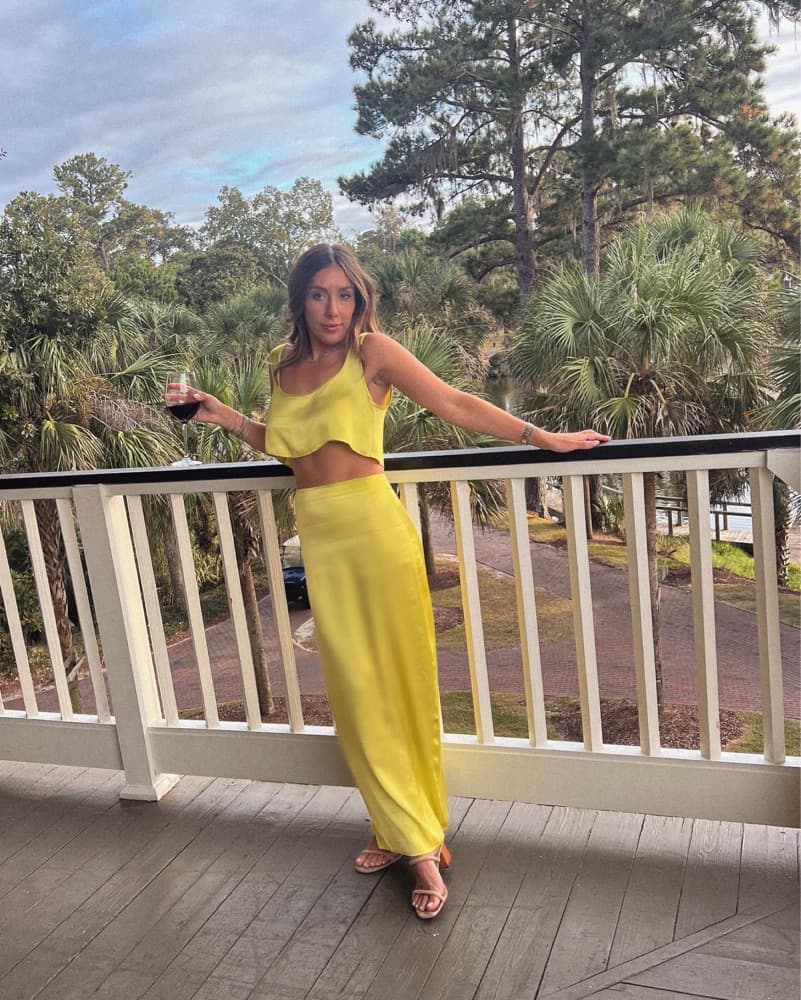 Vibrant Lime Maxi Set by Camila Coelho - Image 5