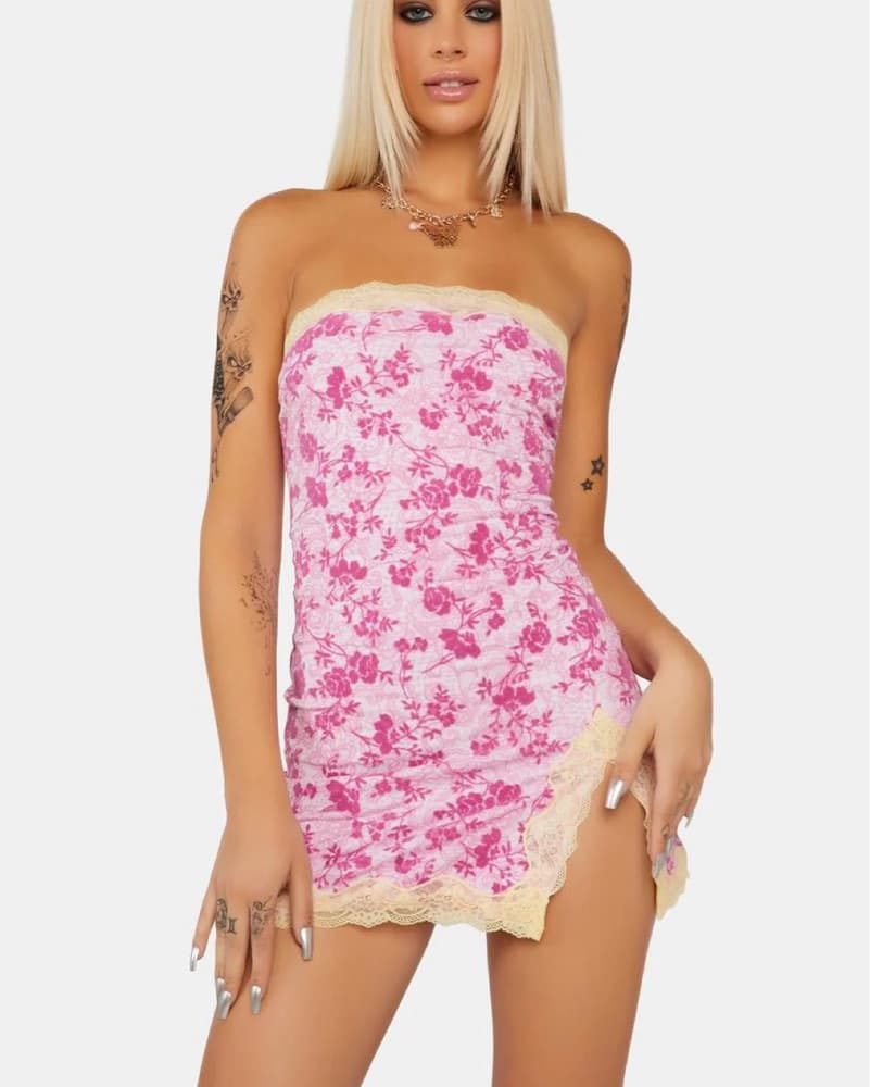 Jaded London Floral Lace Bodycon - Image 1