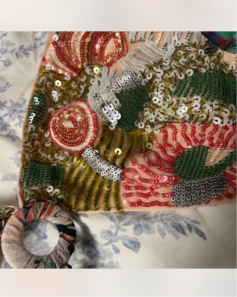 Alexis Ziya Dress In Embroidered Emerald - Image 3