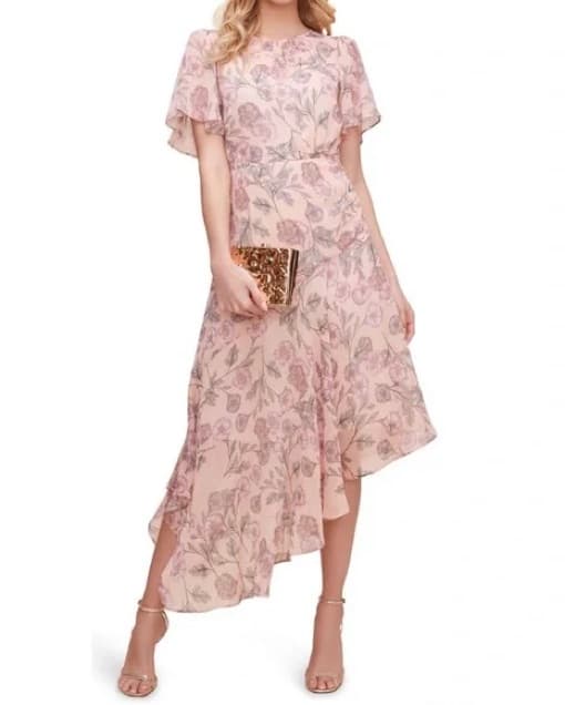 ASTR The Label Midi Dress Blush Pink  - Image 1