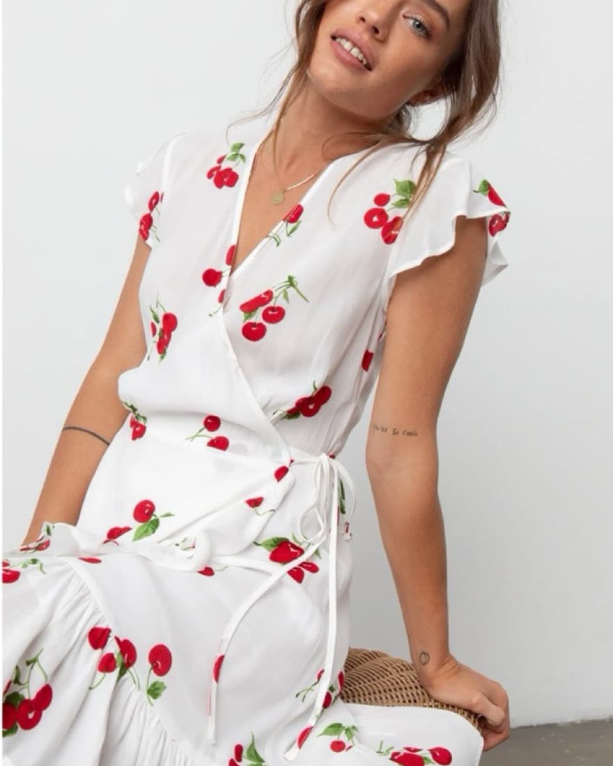 Rails Koreen Short Sleeve Cherry Dress - Image 3