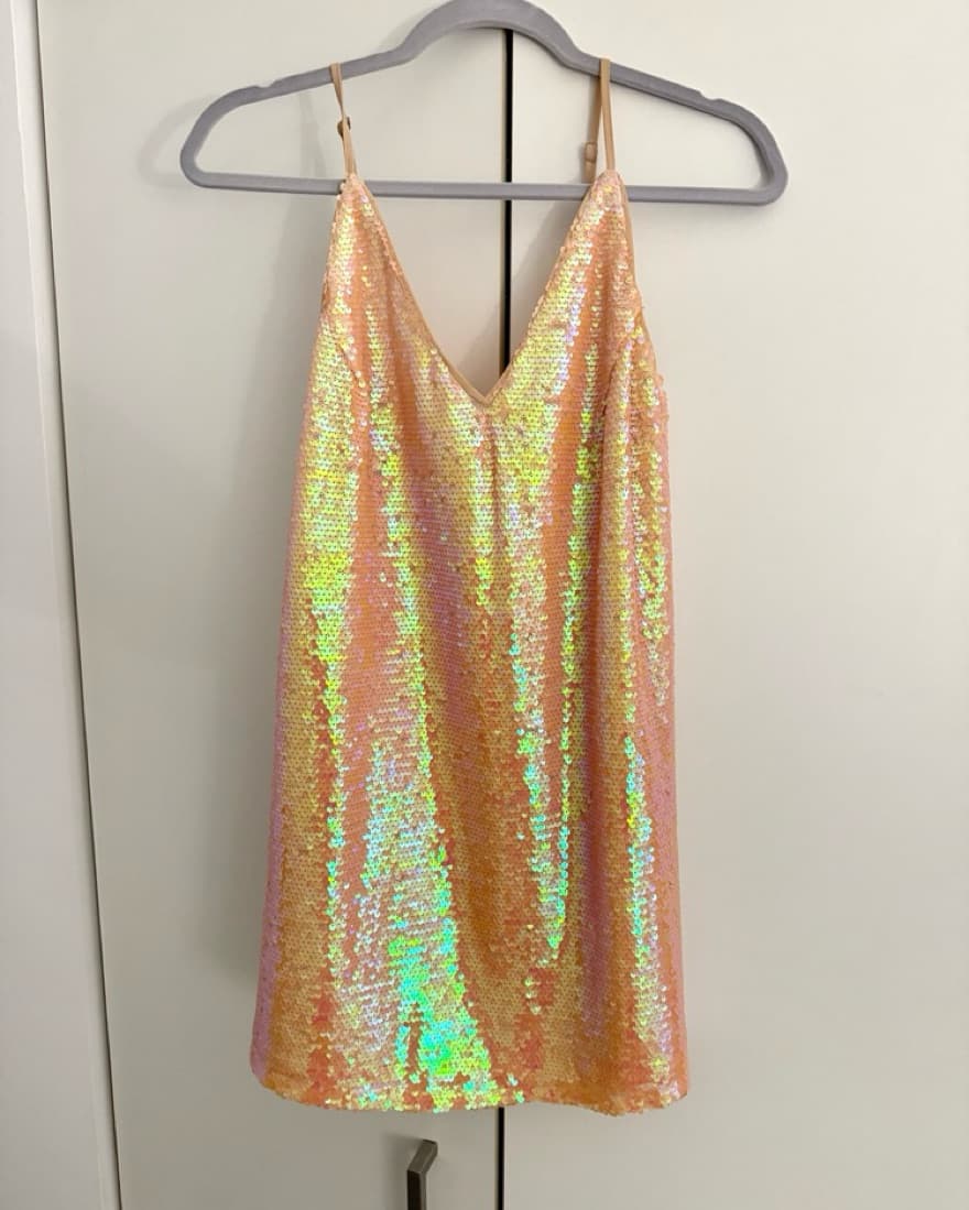 Shimmering Sequin Slip Dress - Image 2