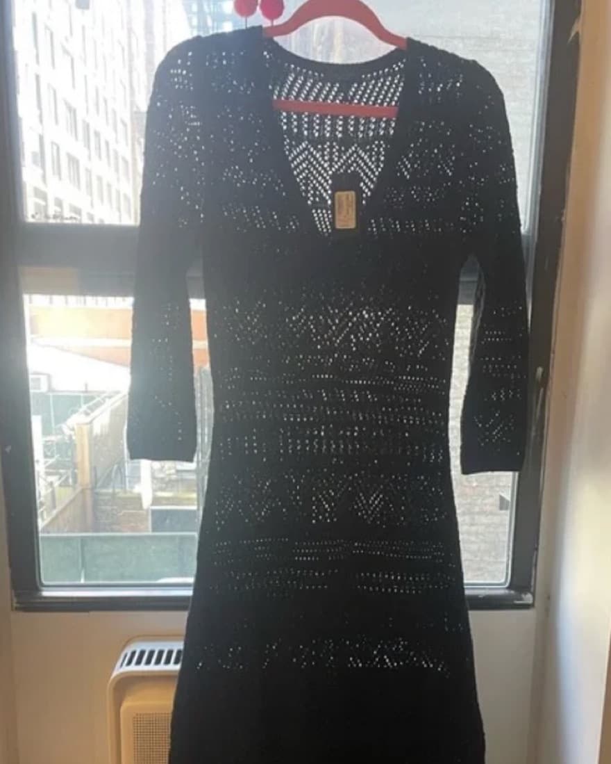 Rag&Bone Renee Long Dress, Black, Small - Image 1