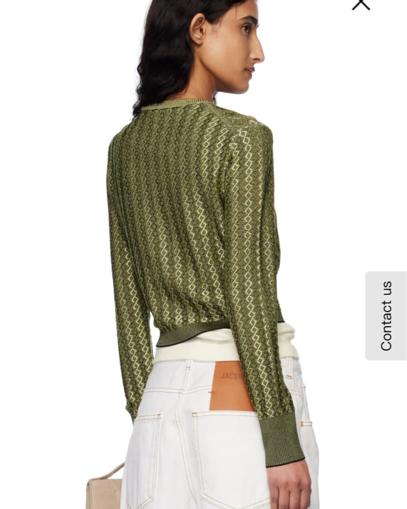 Morino Green Cardigan By Jacquemus - Image 3