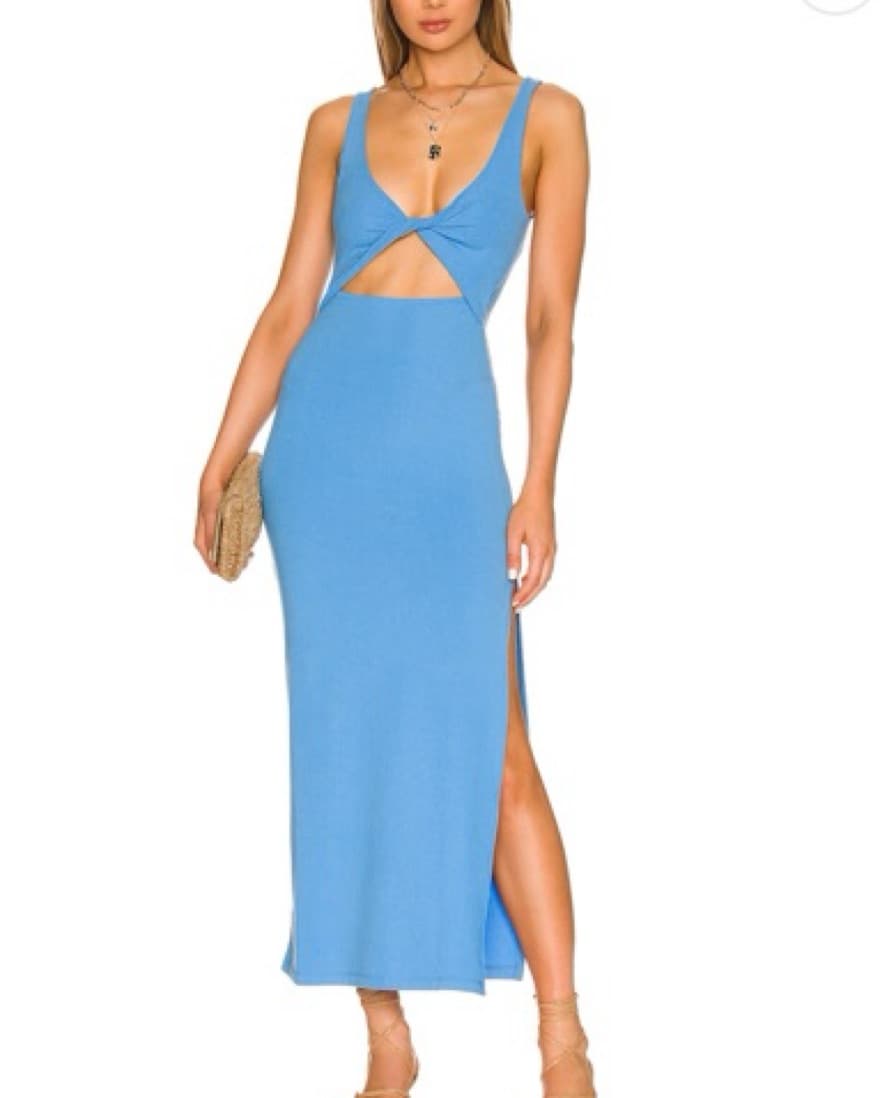 L Space Nico Dress Blue - Image 1