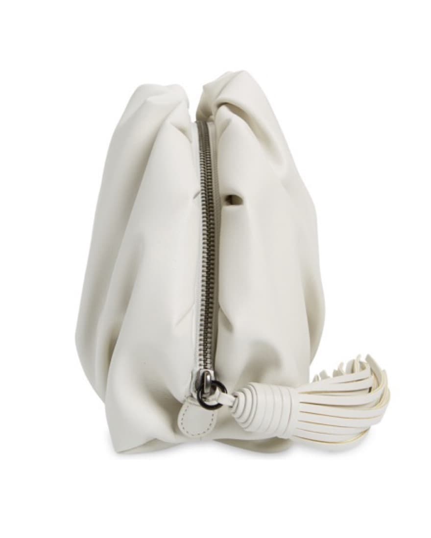 White Faux Leather Clutch - Image 5