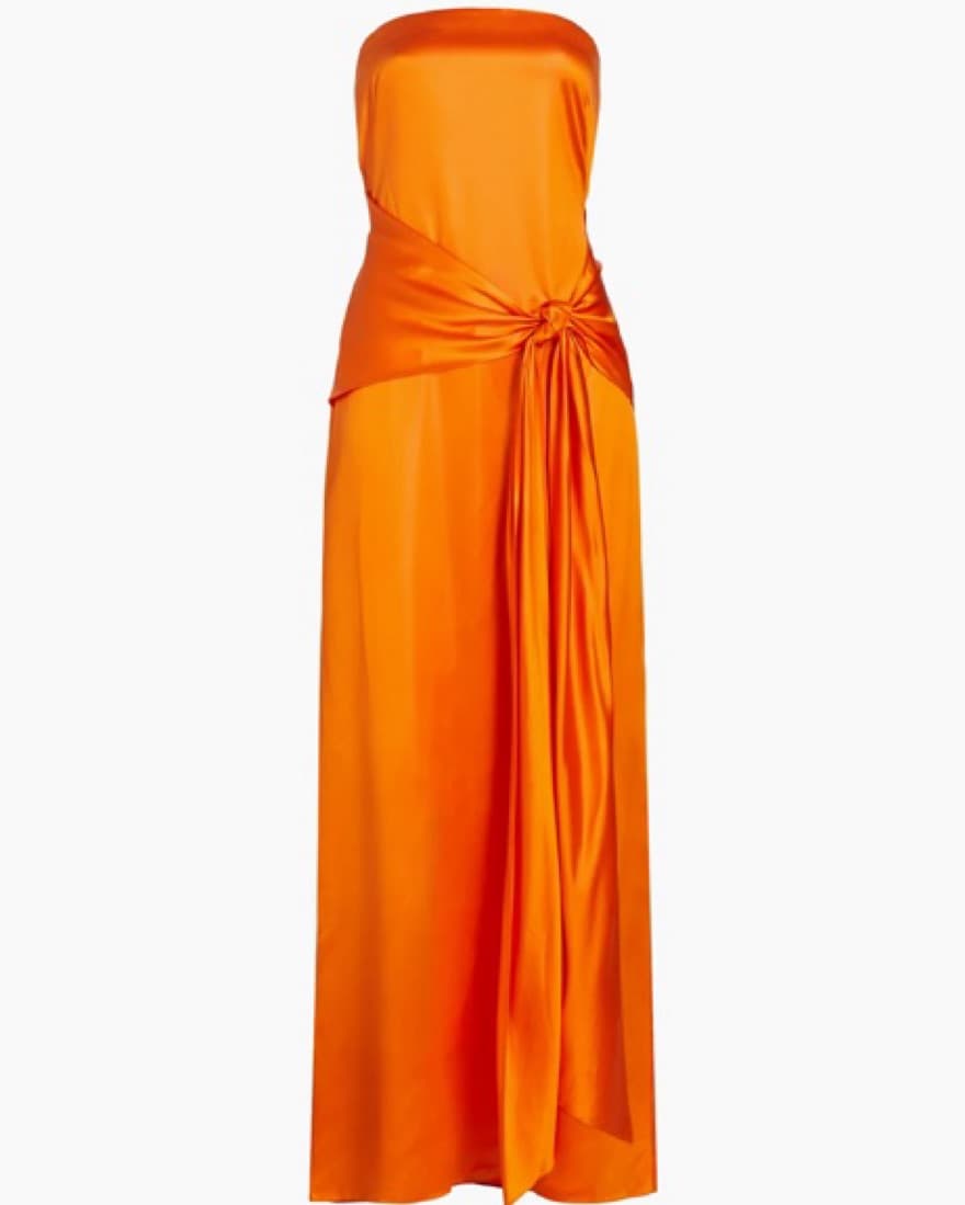 Simon Miller Fia Satin Strapless Gown - Image 2