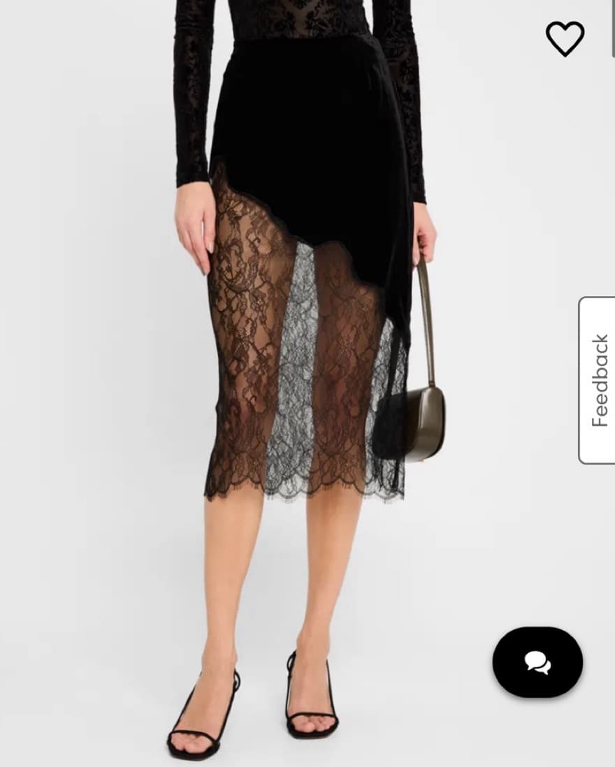 Frame Velvet Lace Skirt  - Image 2