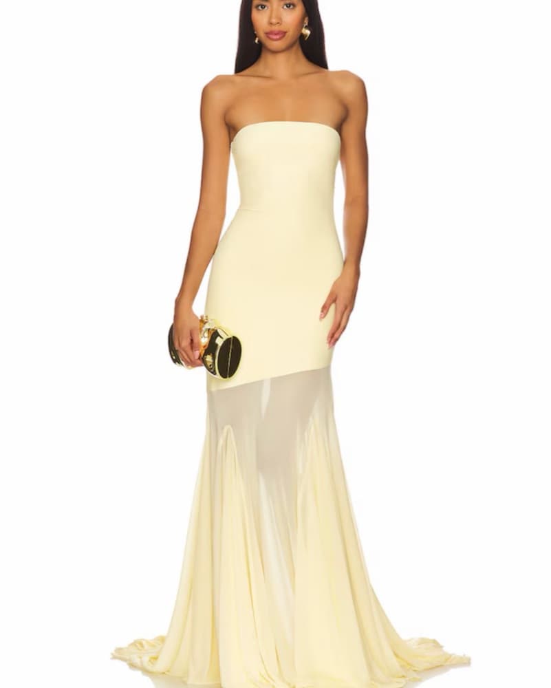 Dahlia Gown in Butter Yellow - Image 1