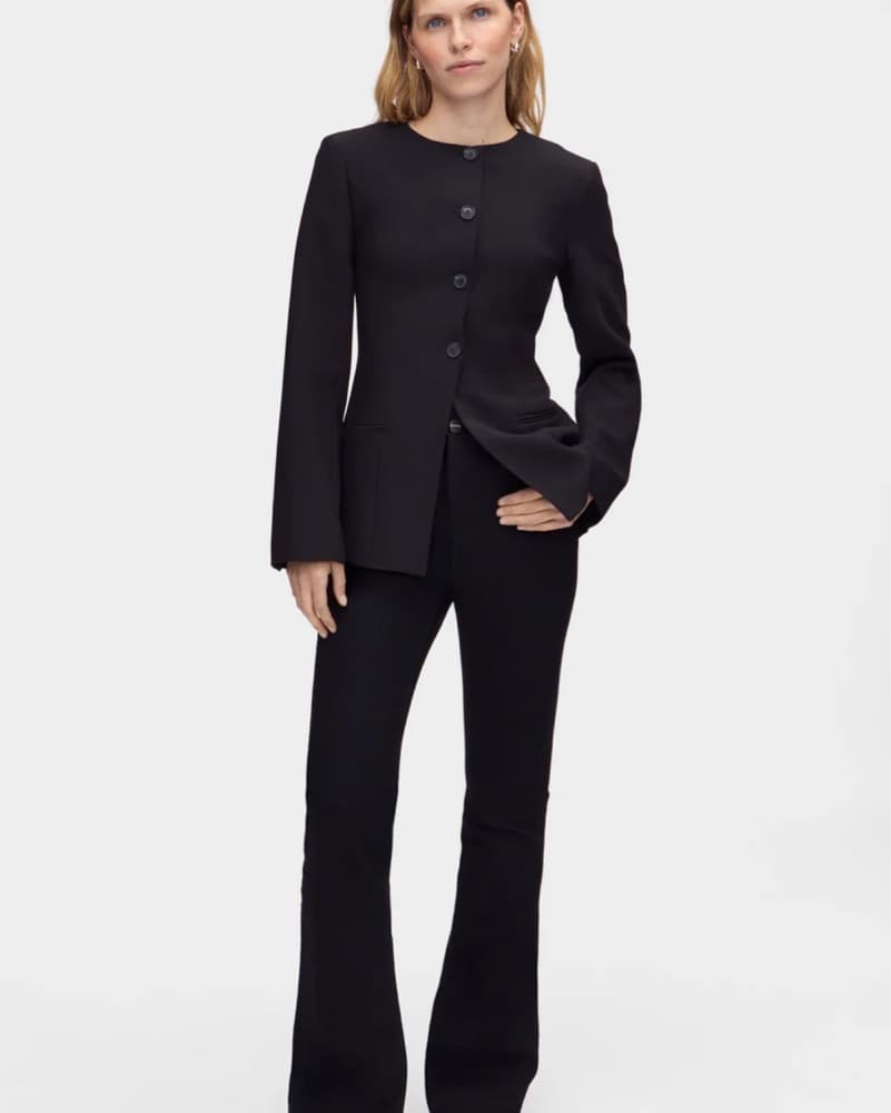 ALIGNE Daphne Waisted Blazer Black - Image 1