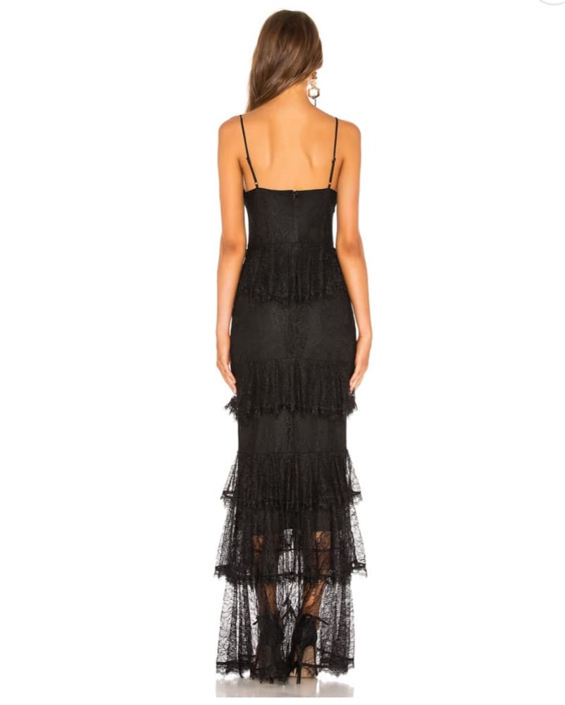 Majorelle Zelda Fitz Gown In Black  - Image 3