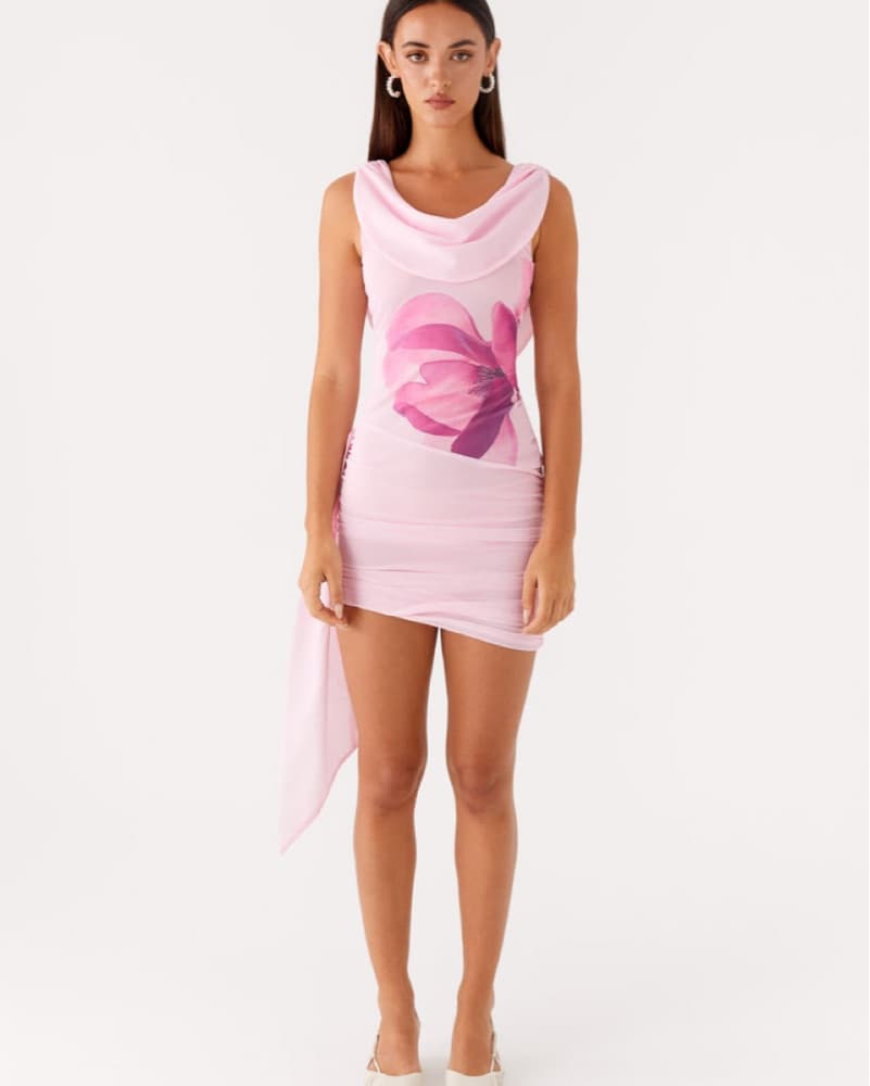 Vibrant Floral Mini Dress - Image 2
