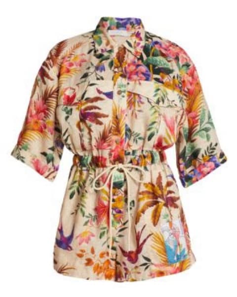Zimmermann Tropicana Utility Romper - Image 1