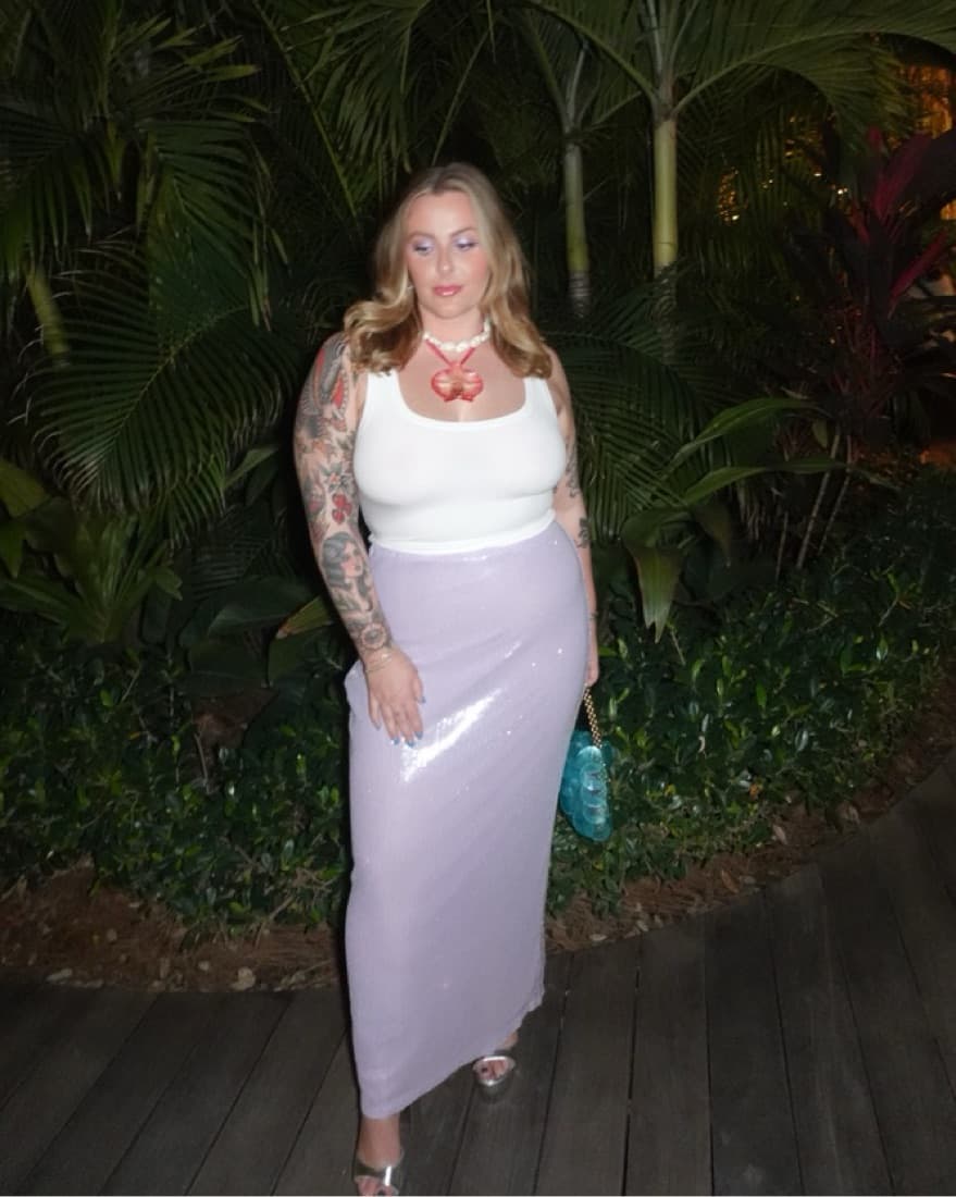 Glamorous Sequin Maxi Skirt - Image 1