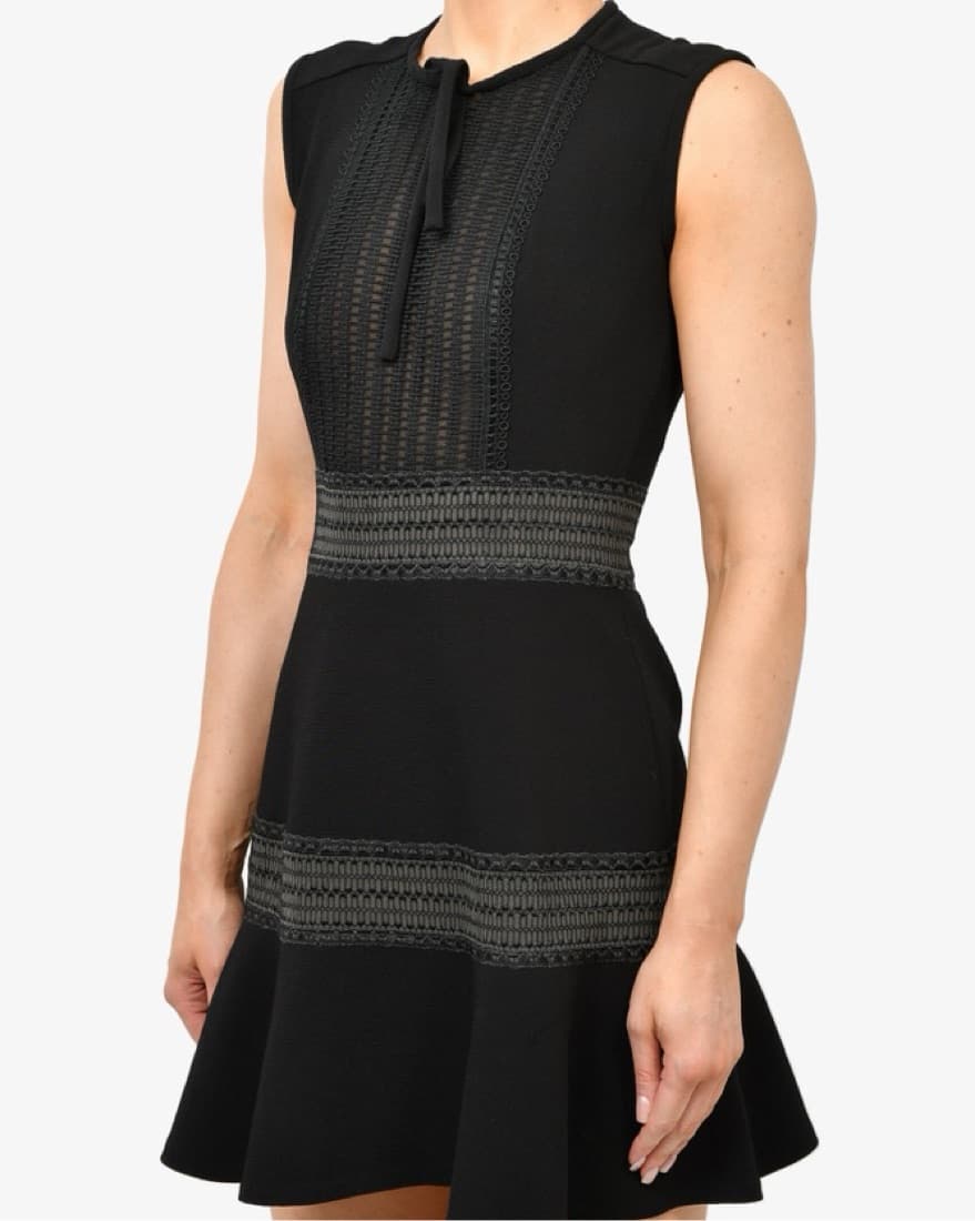 Sandro Black Mini Dress - Image 2