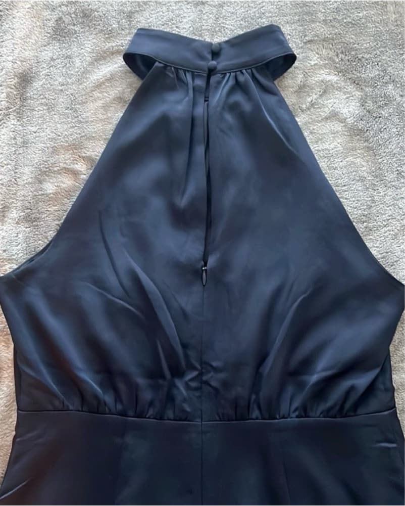 Satin Halter Maxi Dress - Image 3