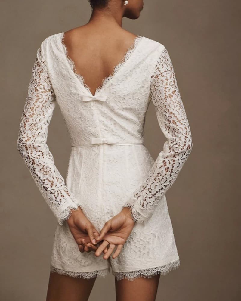 Elegant Lace Romper - Image 2