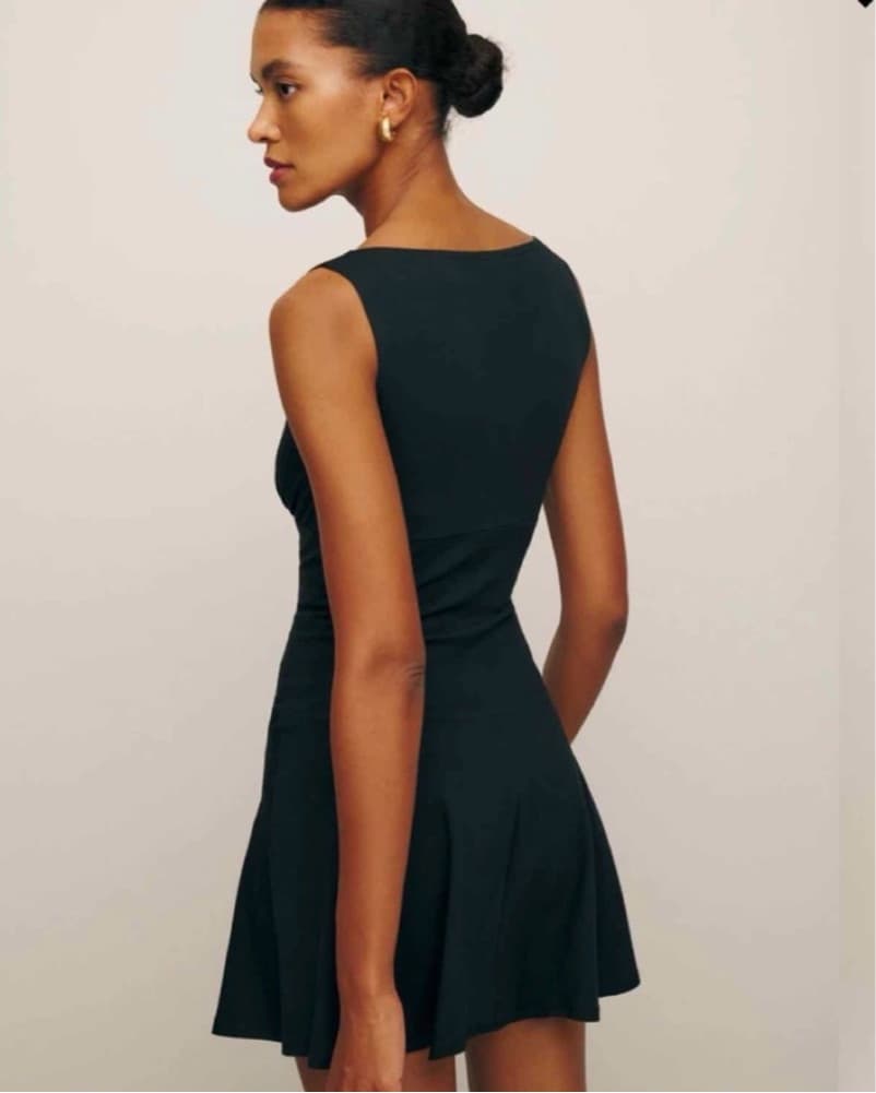 Reformation Black Maeve knit dress - Image 4