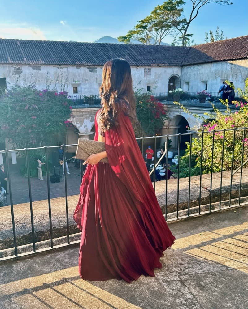 Red Indian South Asian Outfit/Lehenga - Image 3