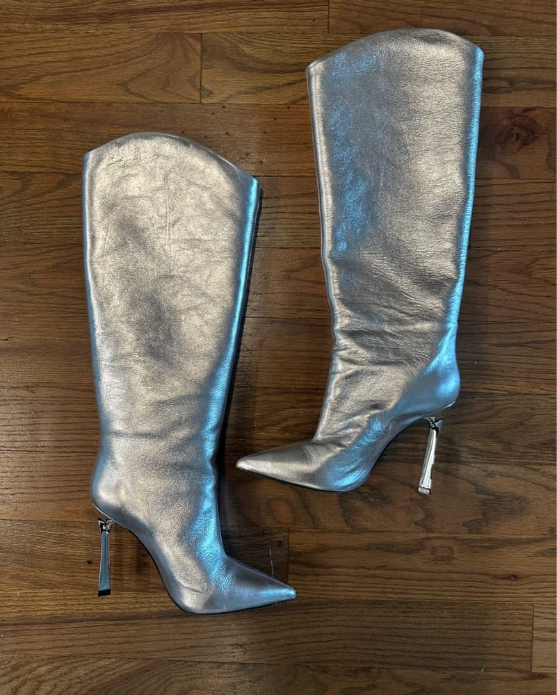 Aldo Silver Boots - Image 2