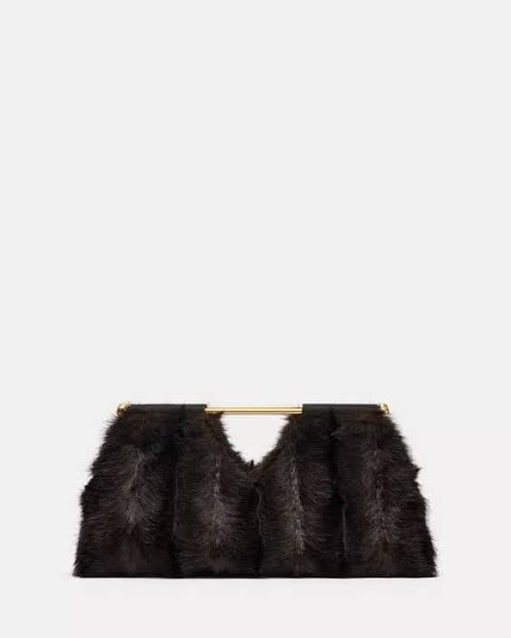 Faux Fur Clutch  - Image 1