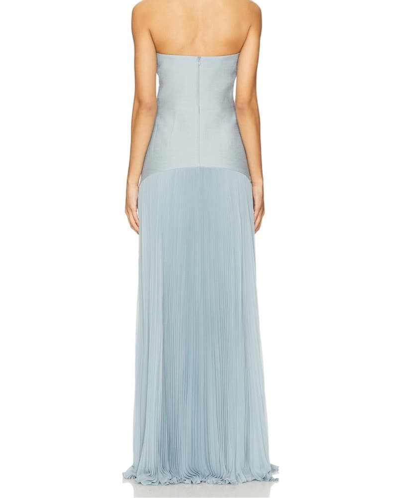 millennial pink bridesmaid dress The Gown azurae-4 Color:Purple Foil Available in Bubblegum Pink Plus Size Leather Look