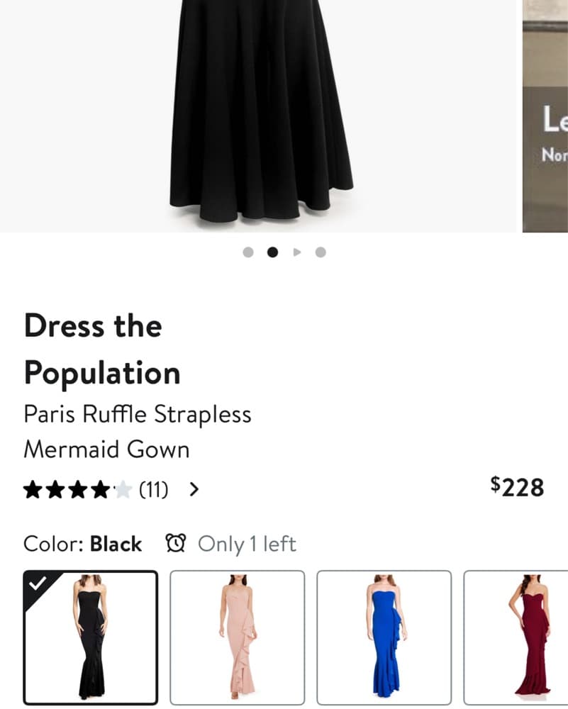 Elegant Black Mermaid Gown - Image 5
