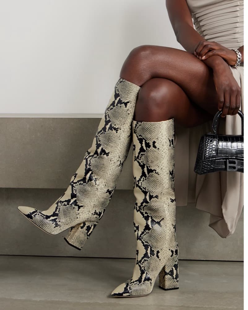 Paris Texas | Chic Snake Skin Boots - Image 2