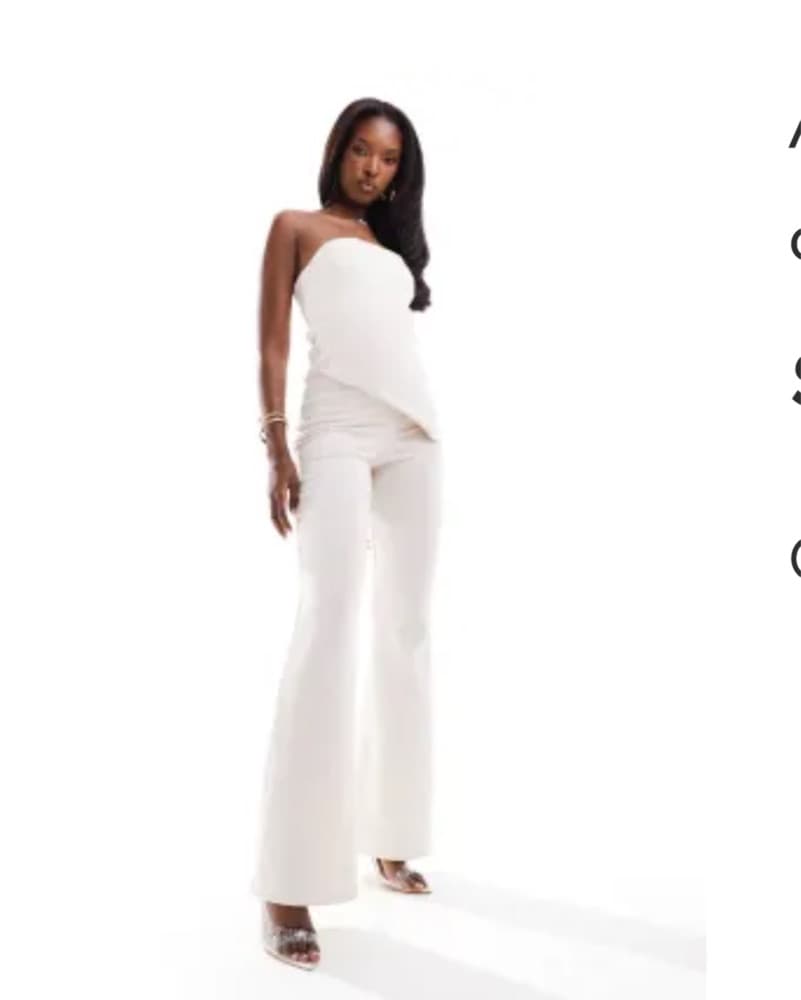 White Bridal/Bachelorette Two-Piece Set - Image 2