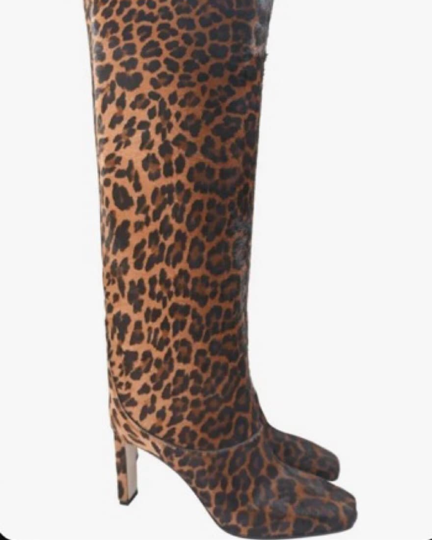 Jimmy Choo Pony Hair Leather Boots  - Image 1
