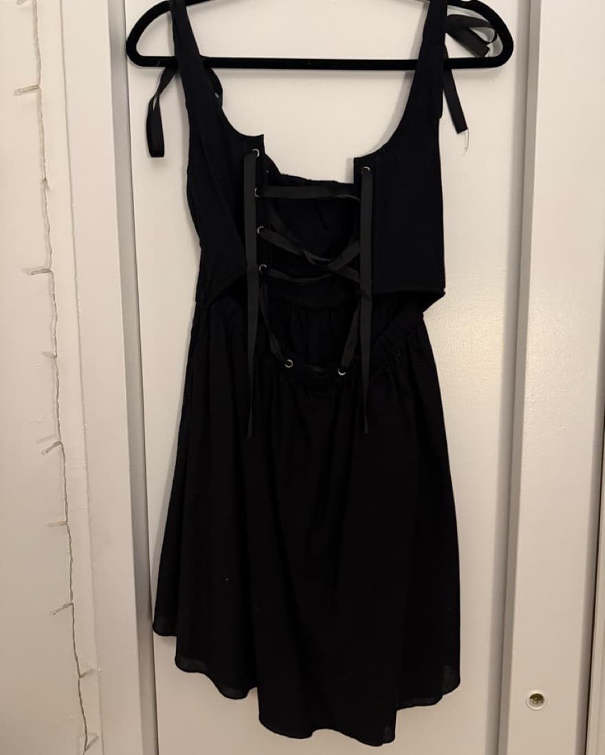 Kitteny Black Mini Dress - Image 6