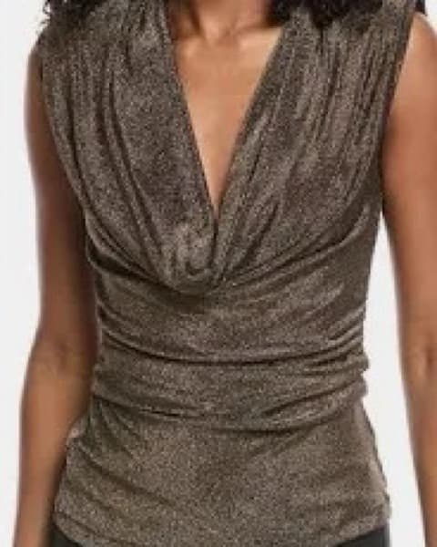 Ramy Brook Conseula Top Sparkly Metallic - Image 2