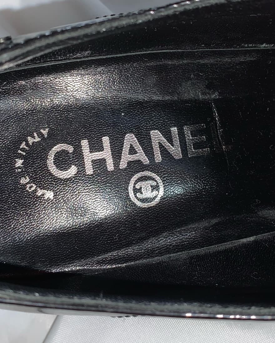 CHANEL size 39.5 quilted cap toe OXFORD - Image 5