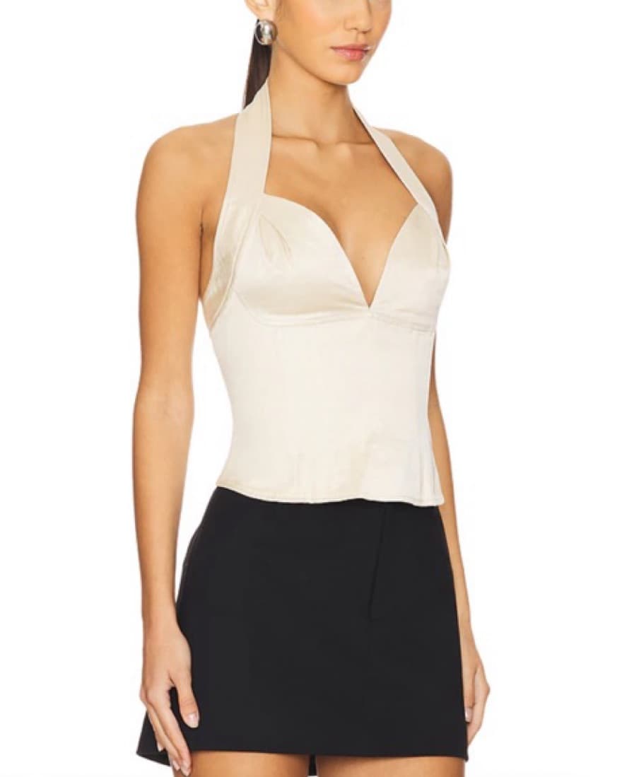 Kaia Top in Beige - Image 3