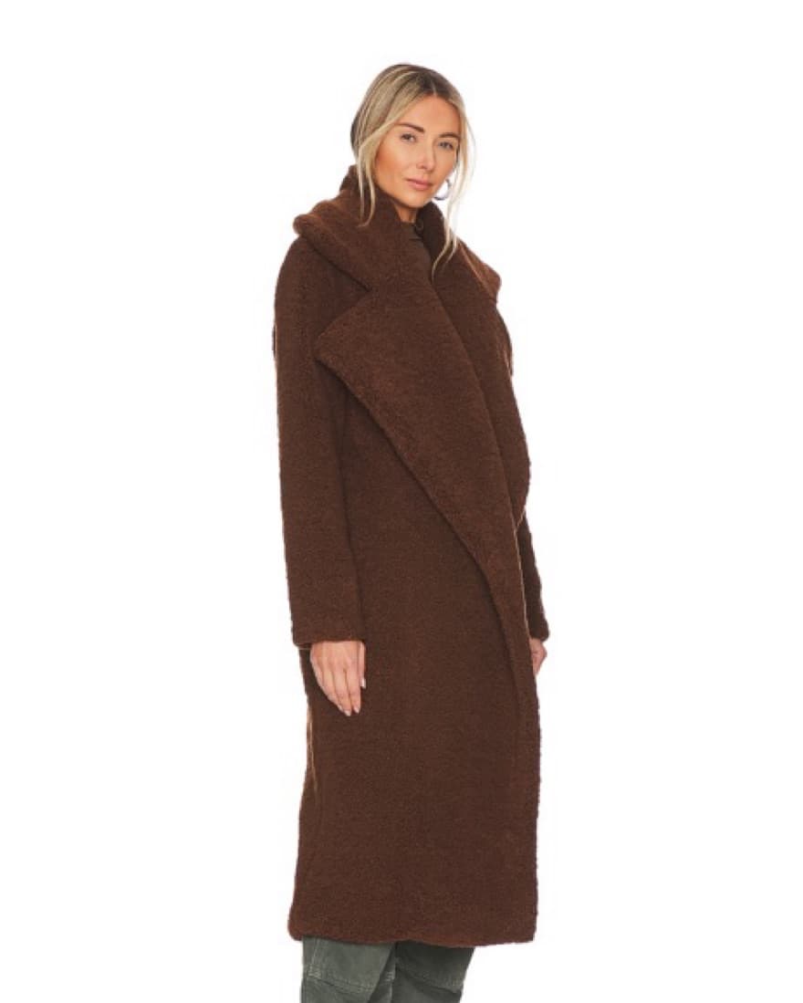 Chic Oversized Brown Teddy Coat - Image 1