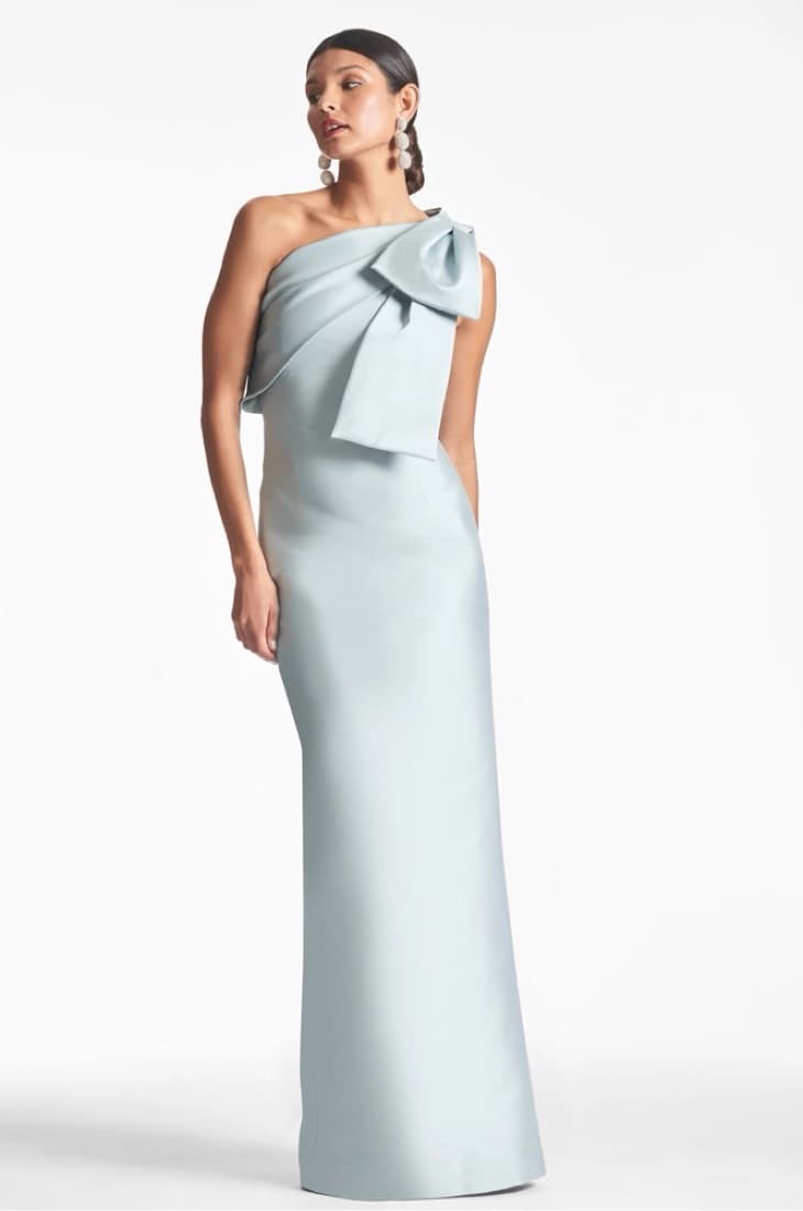 Sachin & Babi- Bonnie Gown - Ash Blue - Image 4