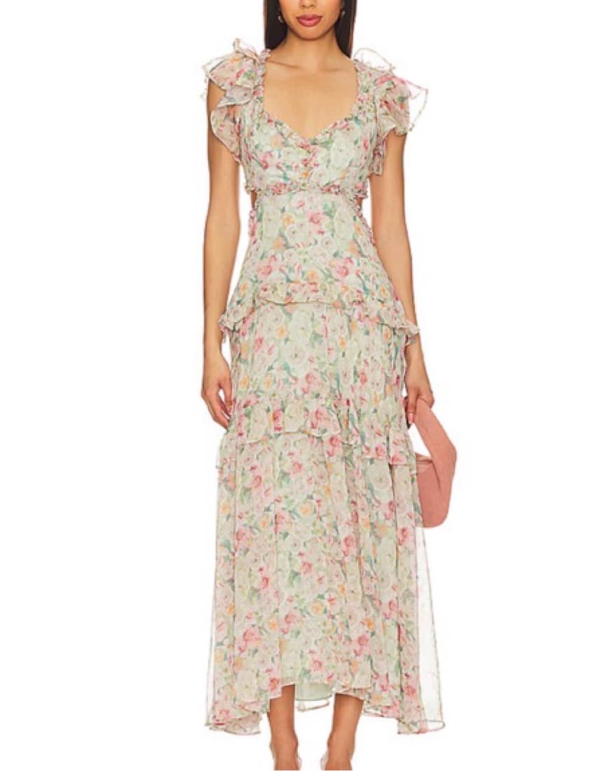Elegant Floral Maxi Dress - Image 1