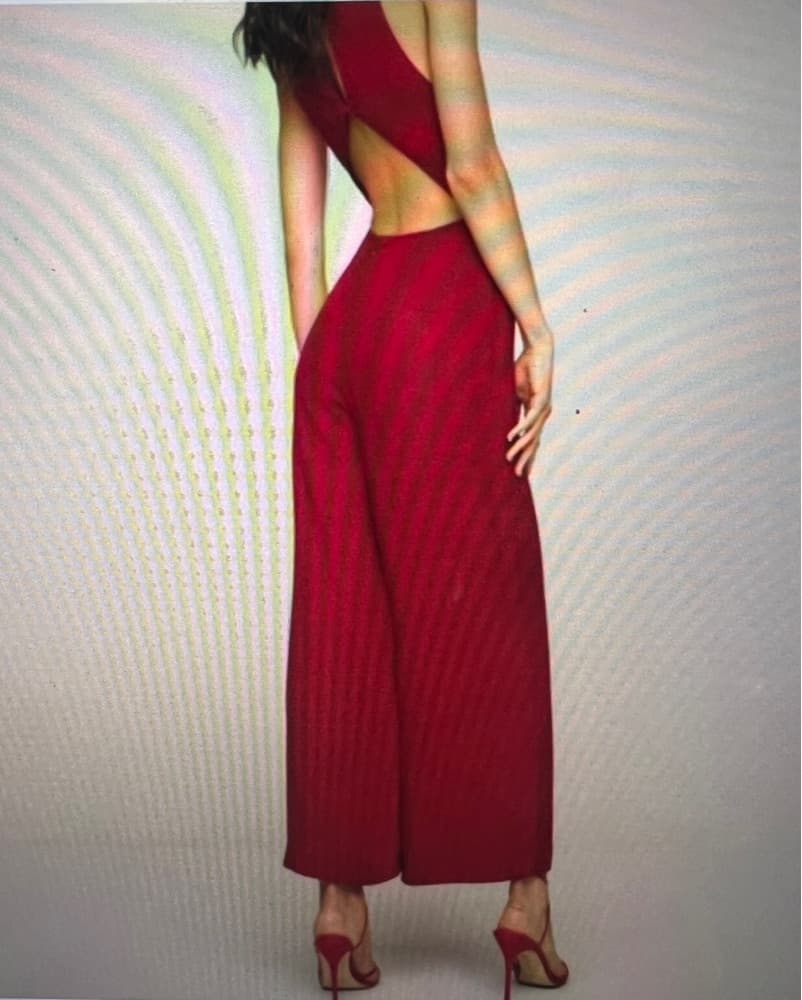 Reformariom Red Cherry Tomato Jumpsuit  - Image 2