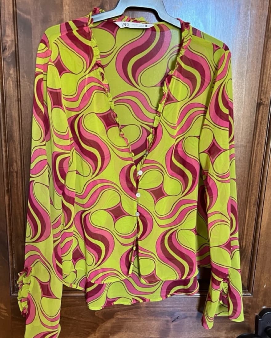 Zara Retro Blouse - Image 3