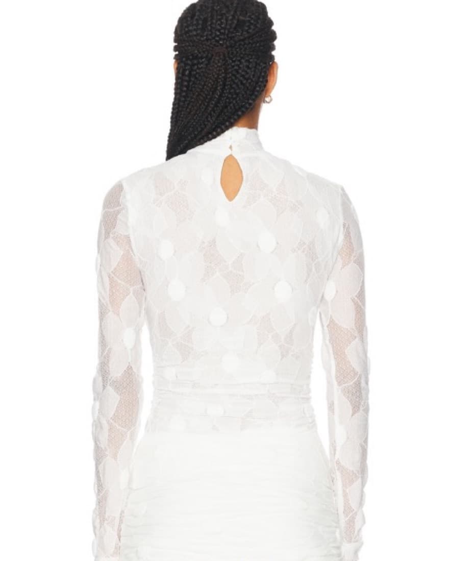Siedres White Lace Turtleneck - xs - Image 3