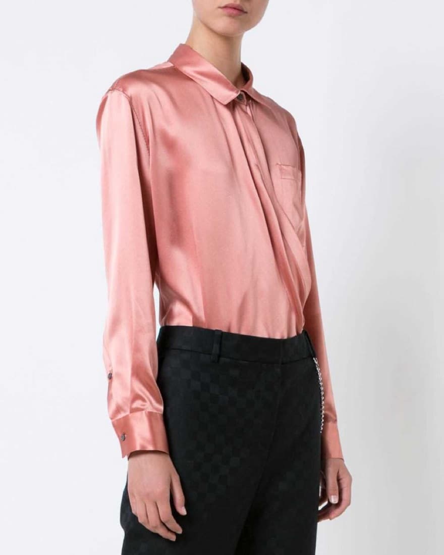 T By Alexander Wang Pink Bodysuit Blouse - Image 3