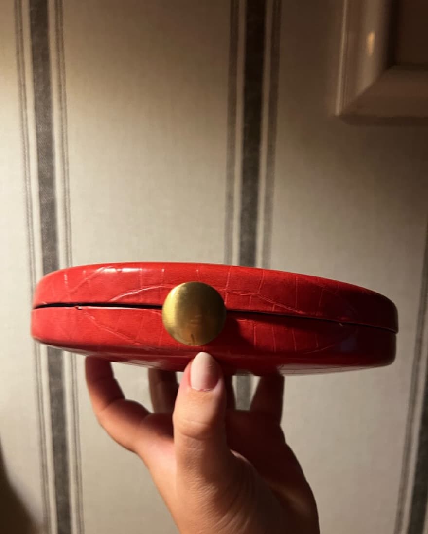 Sondra Roberts Red Clutch - Image 4