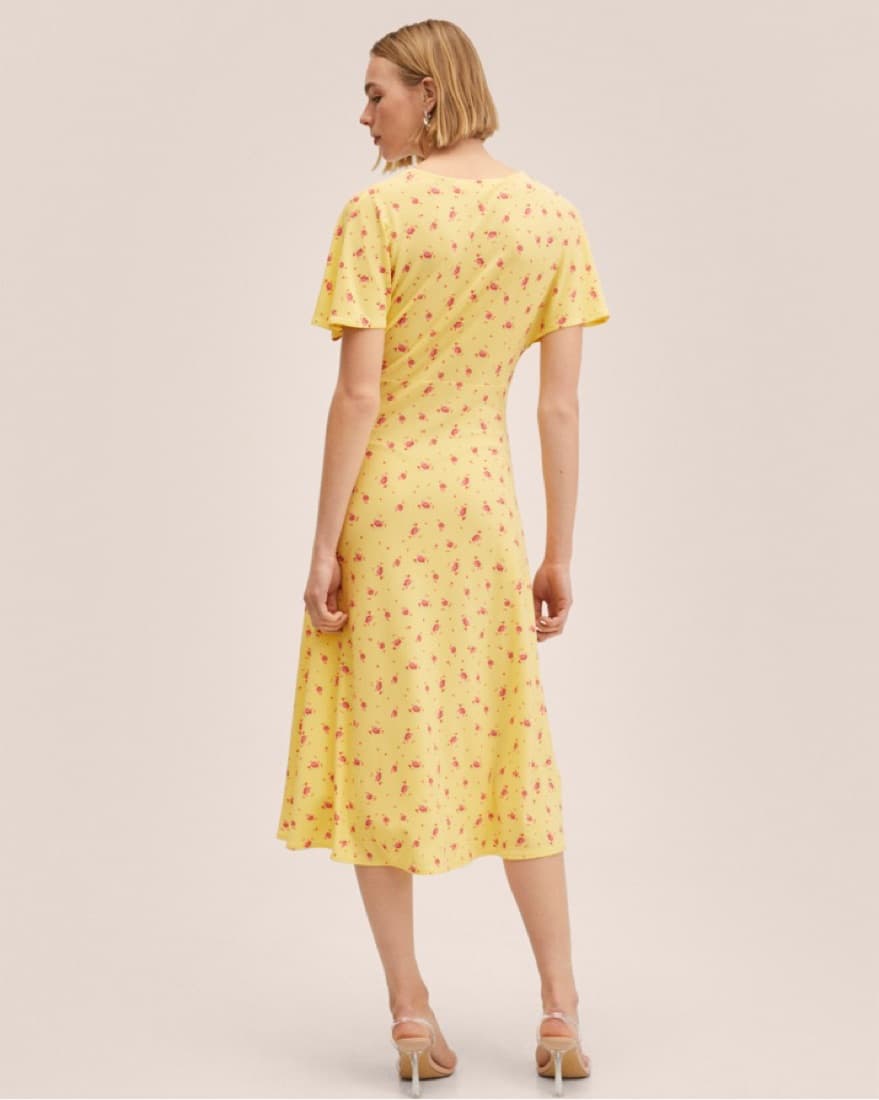 Mango Yellow Floral Dress   - Image 2