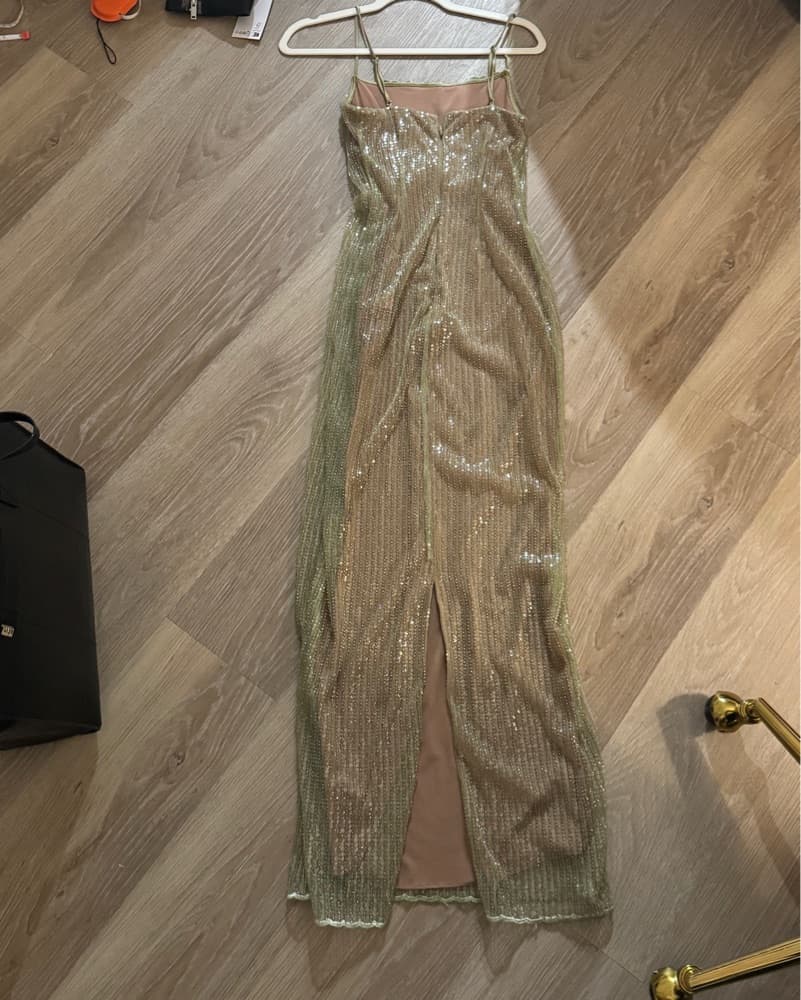 House Of CB long Sparkle Dress - Image 4