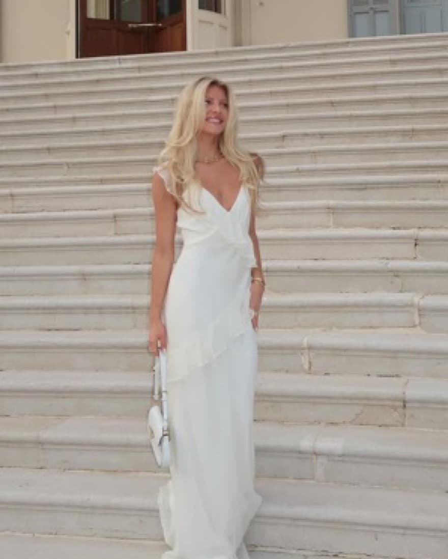 Misha White Maxi Dress - Image 2