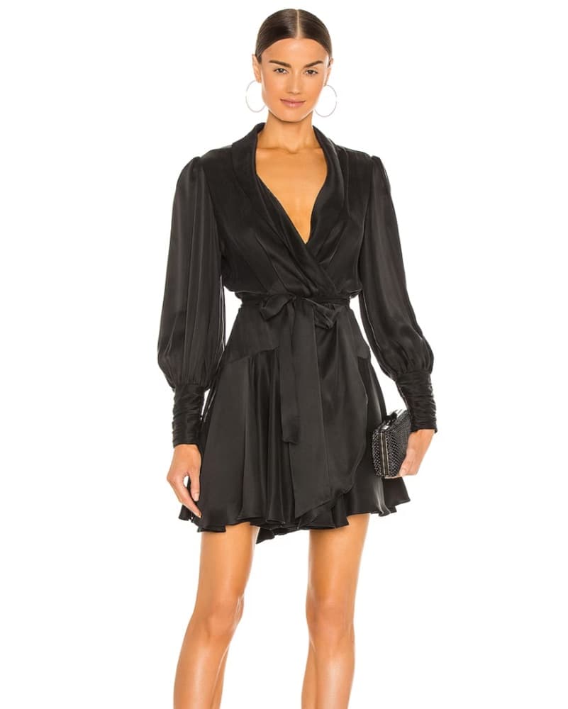 Zimmermann Silk Wrap Mini Dress  - Image 1